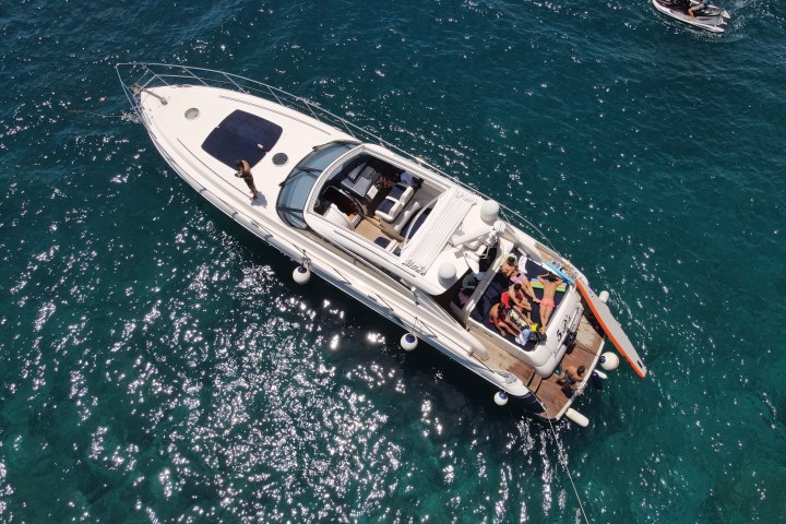 a boat that is floating in the water